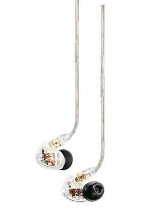 Shure SE535, Earphones w/detachable cable clear